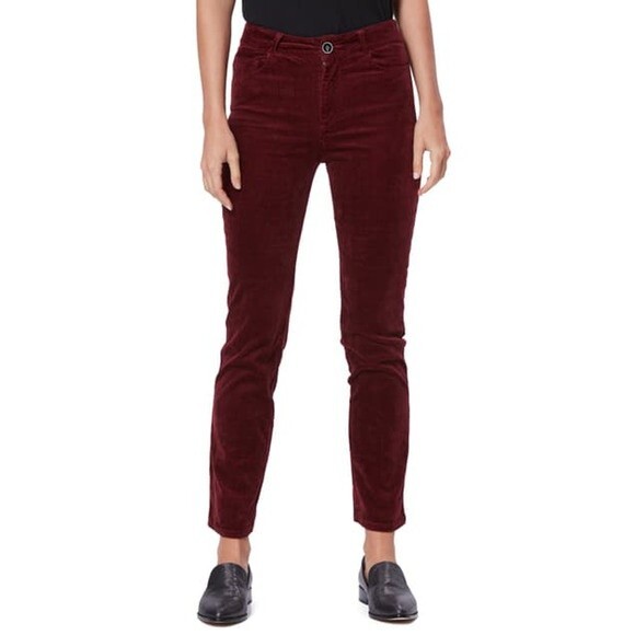 PAIGE Hoxton Slim Corduroy Jeans Women's Pants Straight Leg Size 24 NWT - Picture 2 of 10